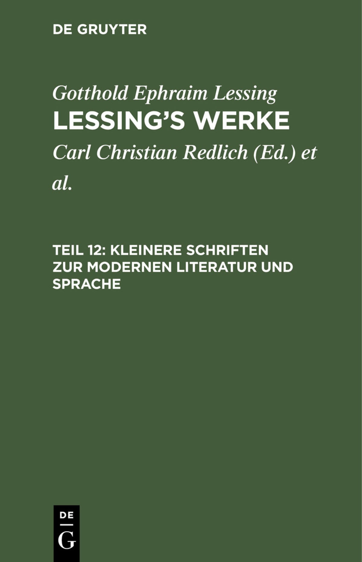 Cover image for Kleinere Schriften zur modernen Literatur und Sprache ISBN 9783112430613