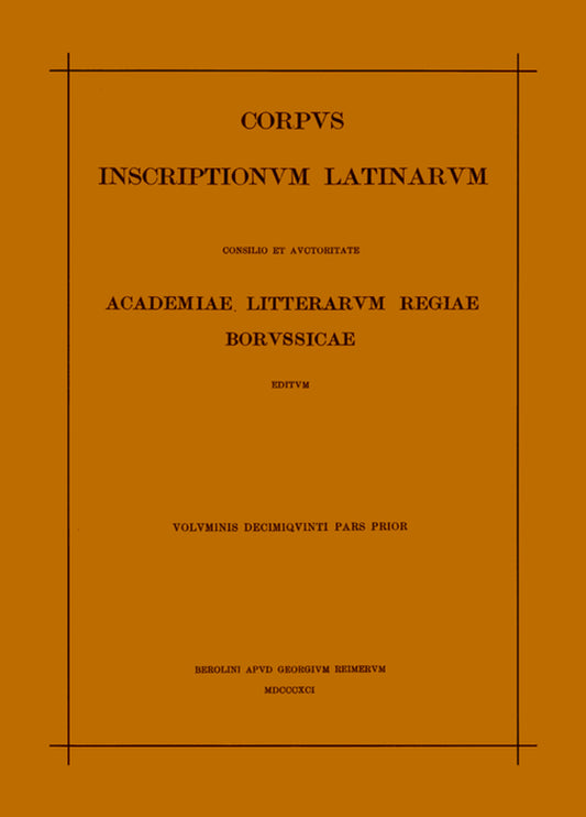 CORP INSCR LAT VOL 15 PARS 1 ND