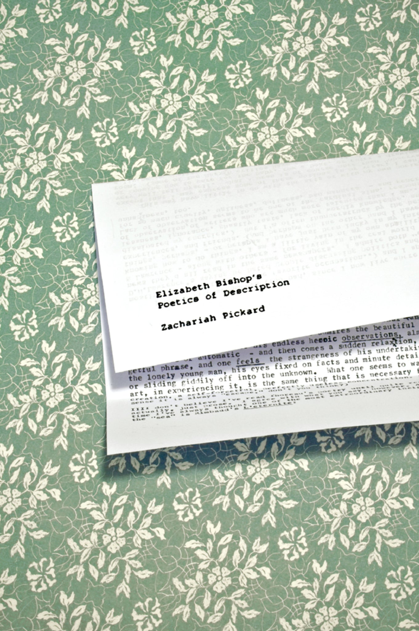 Elizabeth Bishop's Poetics of Description