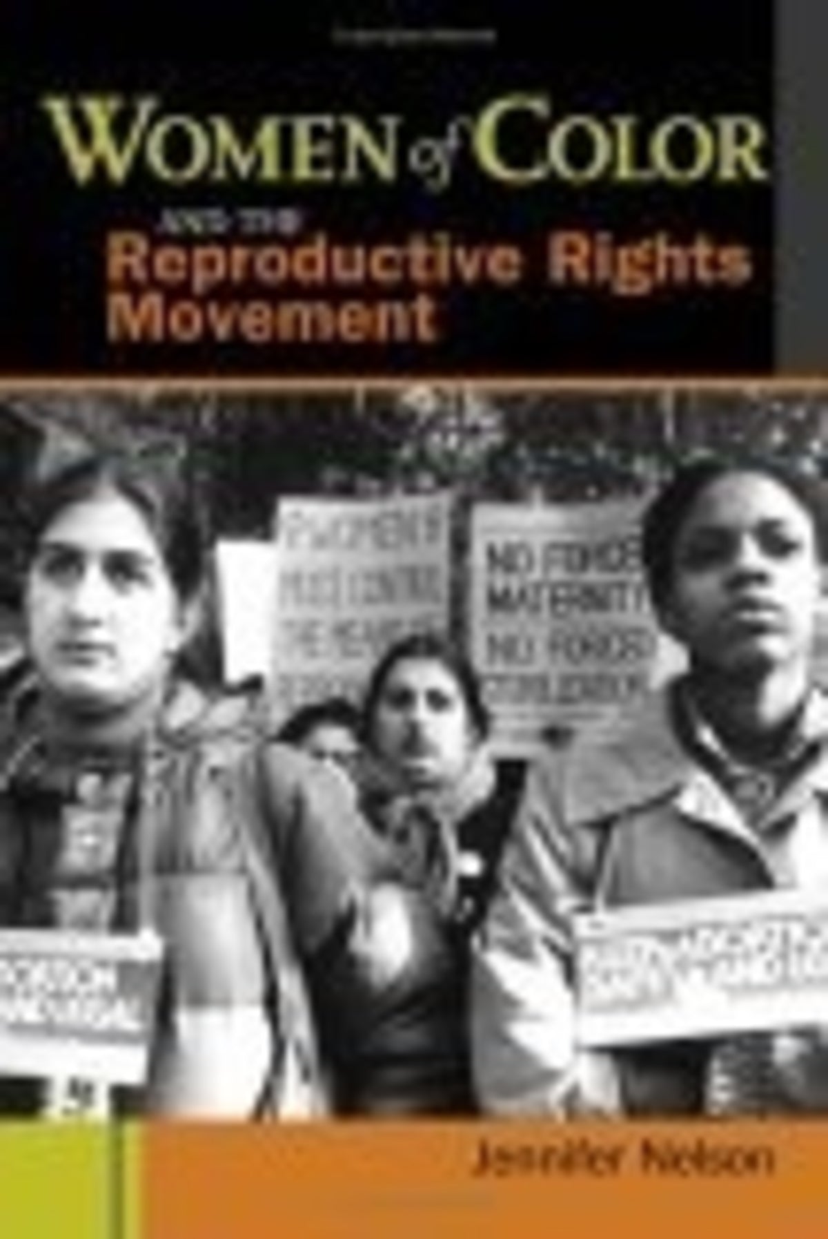Cover image for Women of Color and the Reproductive Rights Movement ISBN 9780814758793