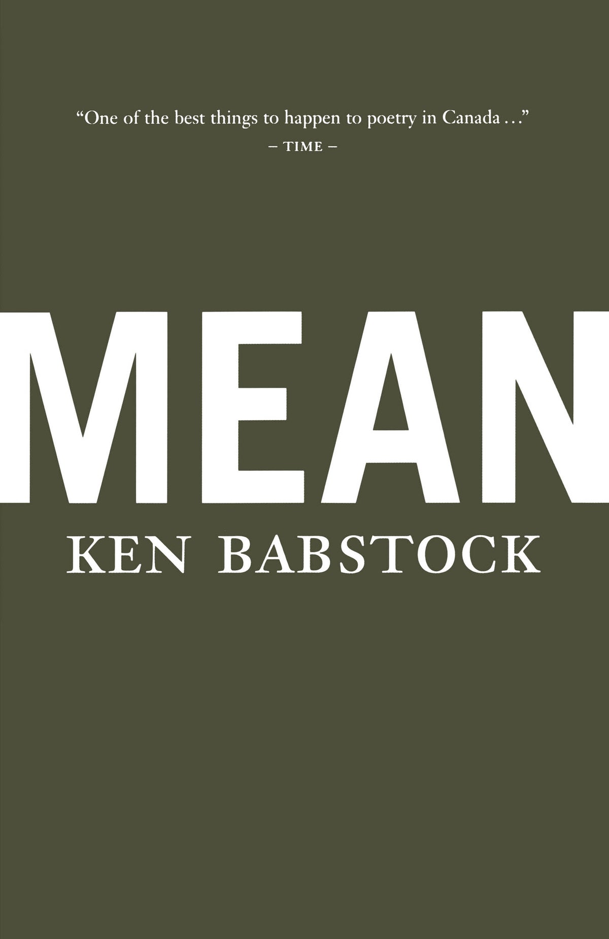 Cover image for Mean ISBN 9780887846342