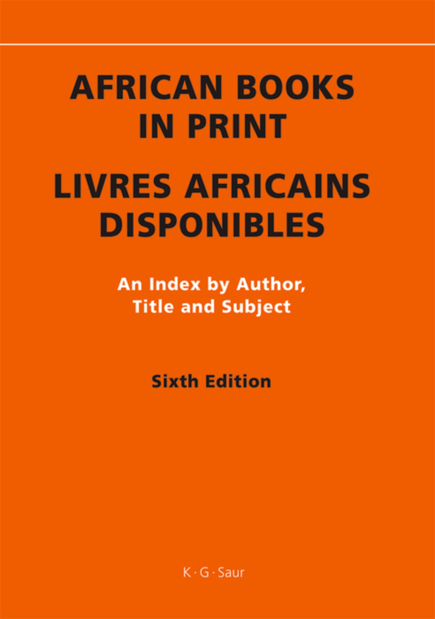 African Books in Print