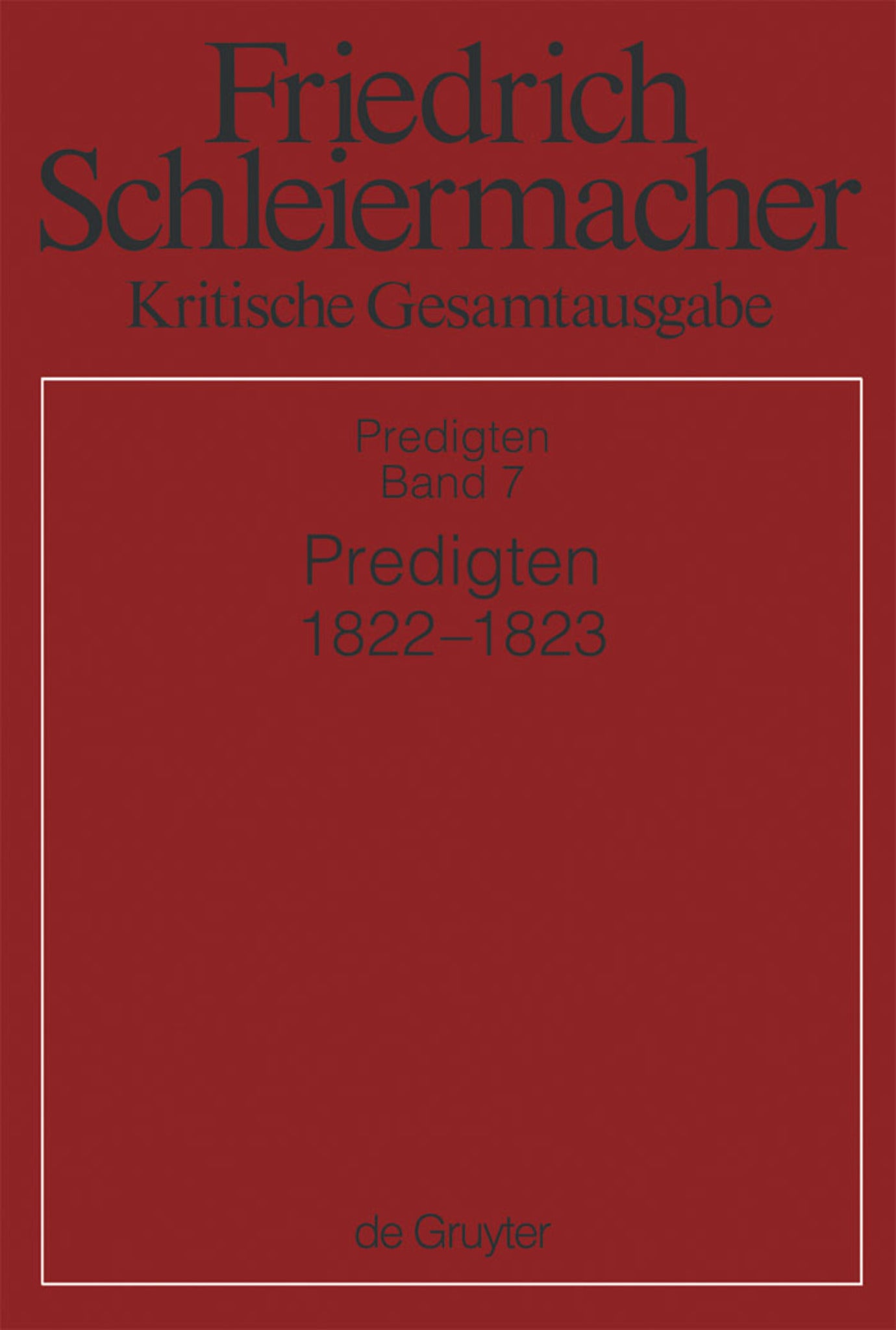 Predigten 1822-1823