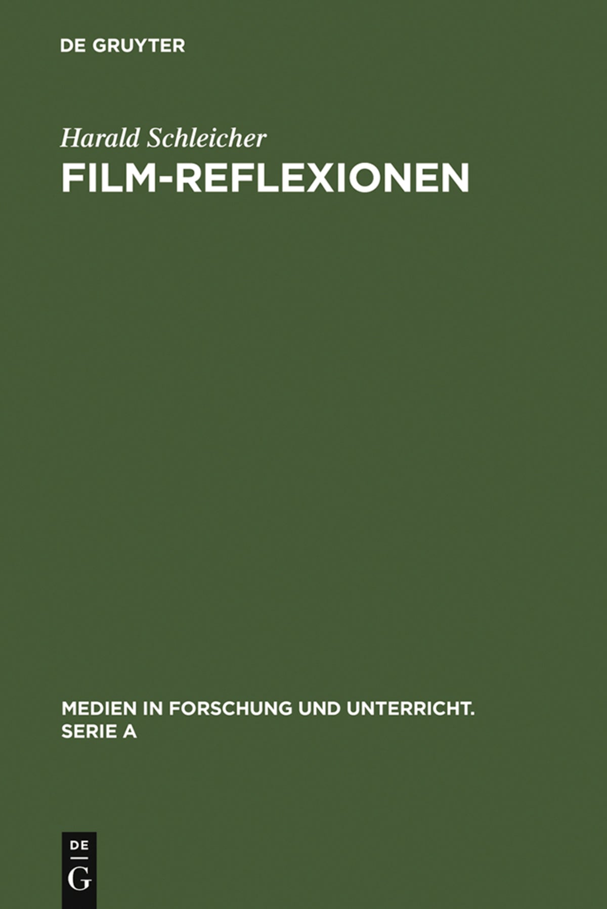 Cover image for Film-Reflexionen ISBN 9783484340329