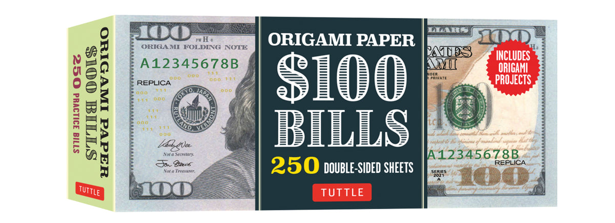 Origami Paper: One Hundred Dollar Bills
