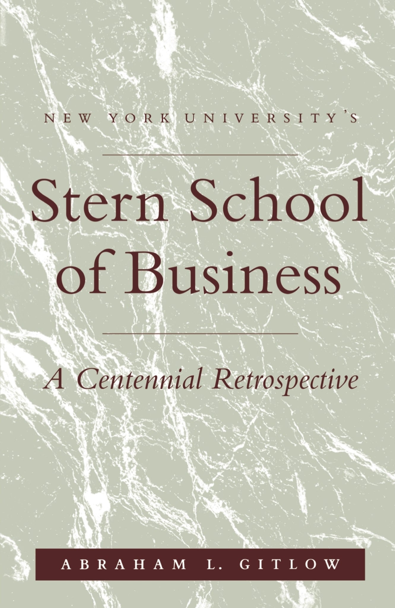 Cover image for NYU'S Stern School of Business ISBN 9780814732533