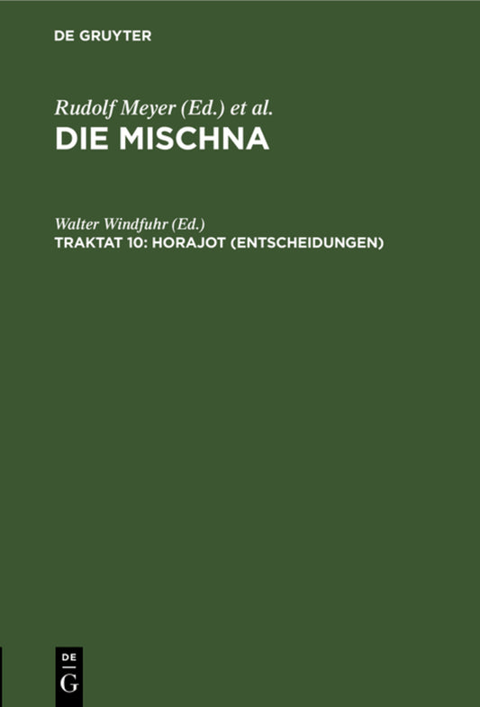 Horajot (Entscheidungen)