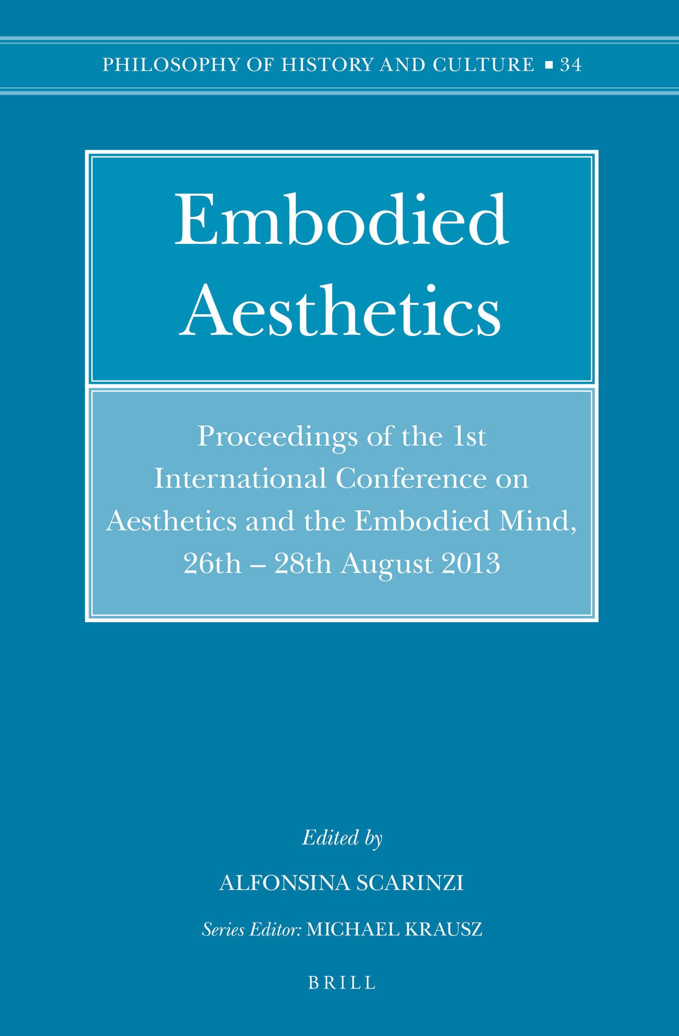 Cover image for Embodied Aesthetics ISBN 9789004281509