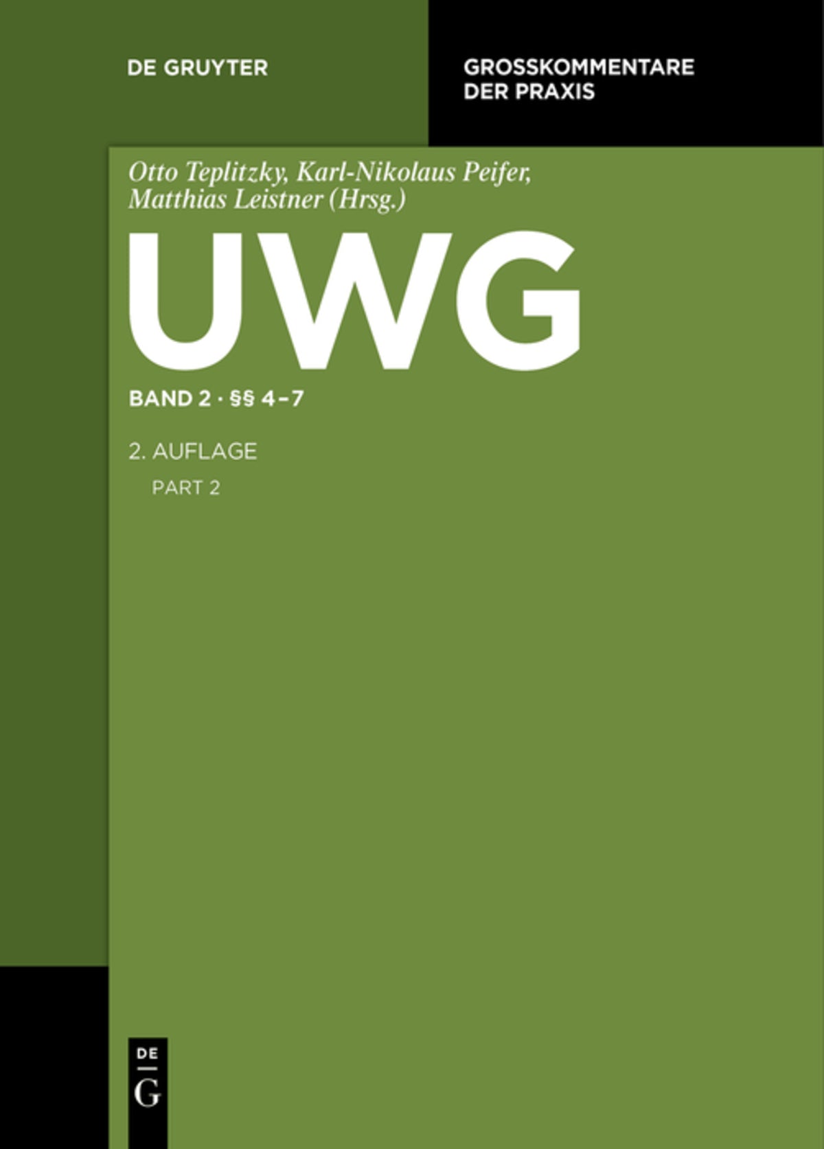 Cover image for §§ 4-7 ISBN 9783110278248