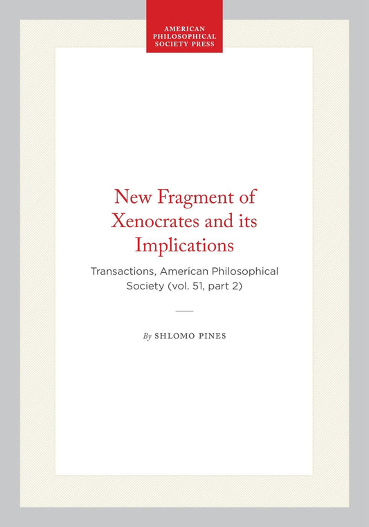 New Fragment of Xenocrates and its Implications