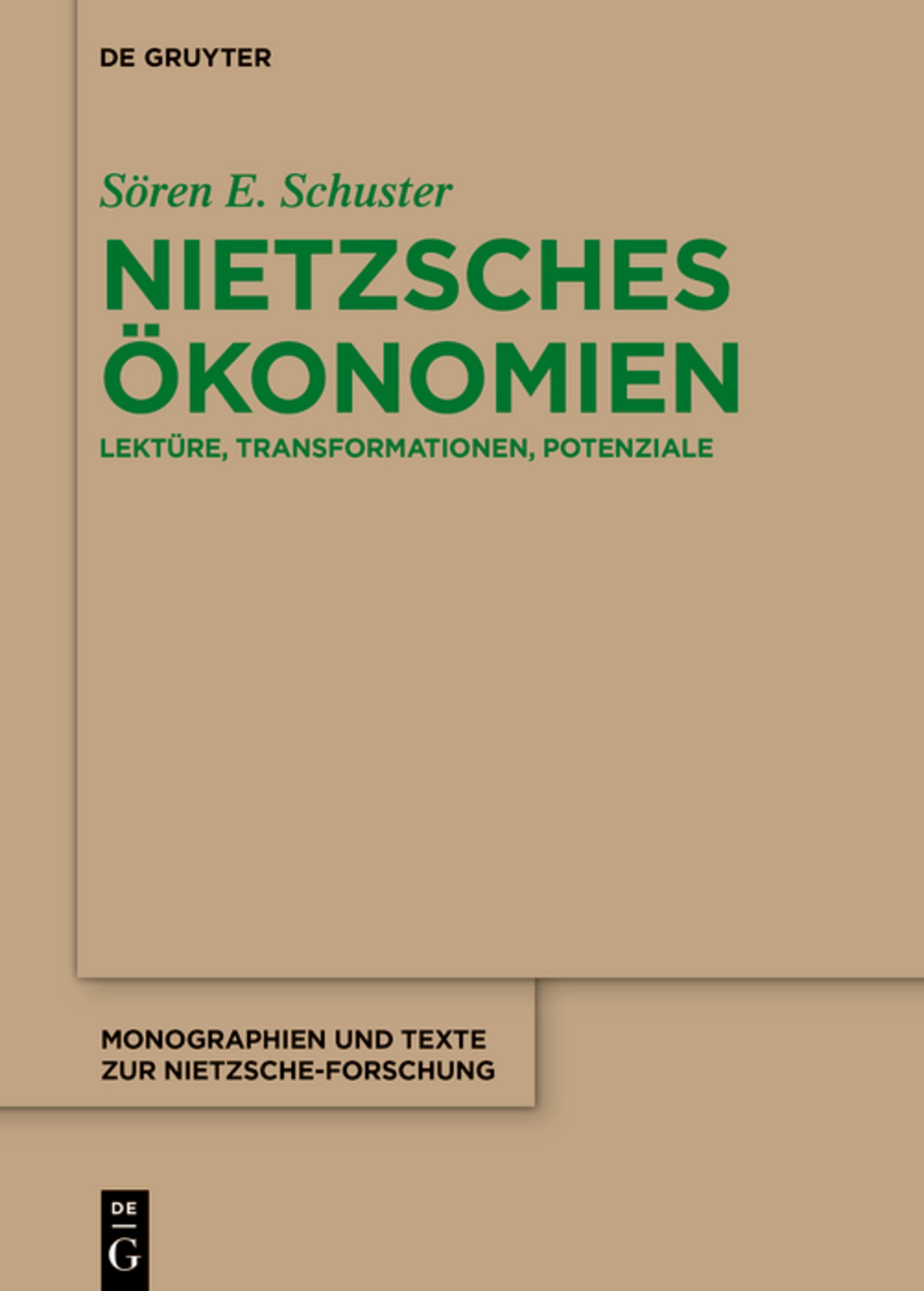 Cover image for Nietzsches Ökonomien ISBN 9783112253137
