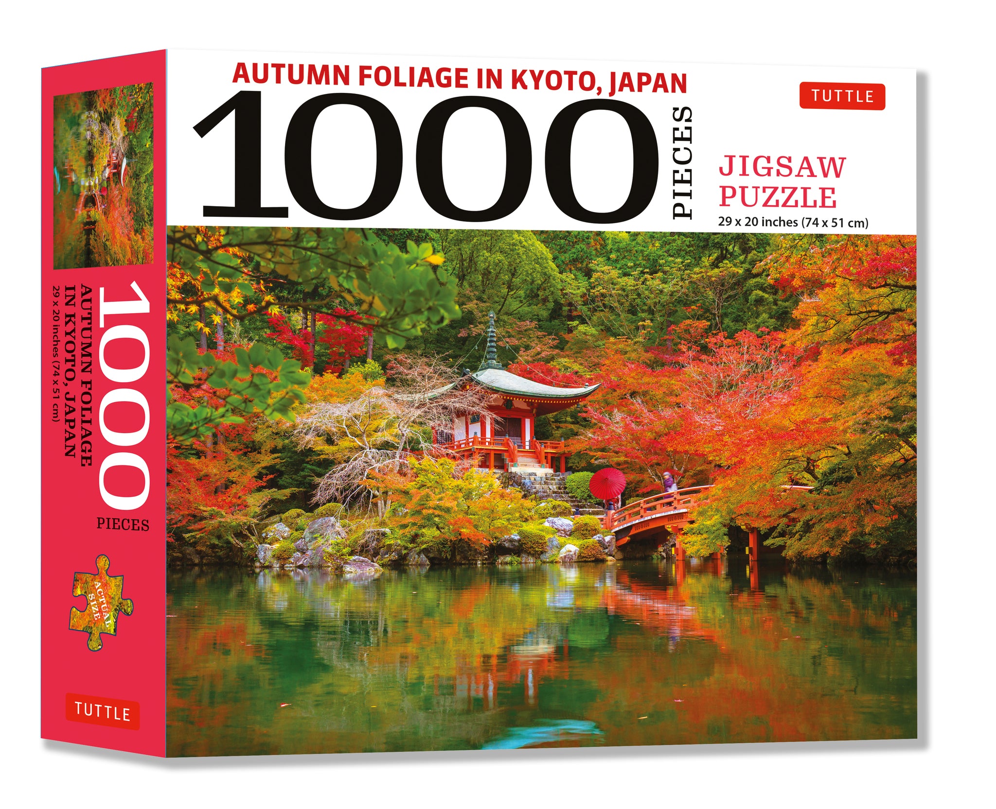Cover image for Autumn Foliage in Kyoto, Japan - 1000 Piece Jigsaw Puzzle ISBN 9780804854696