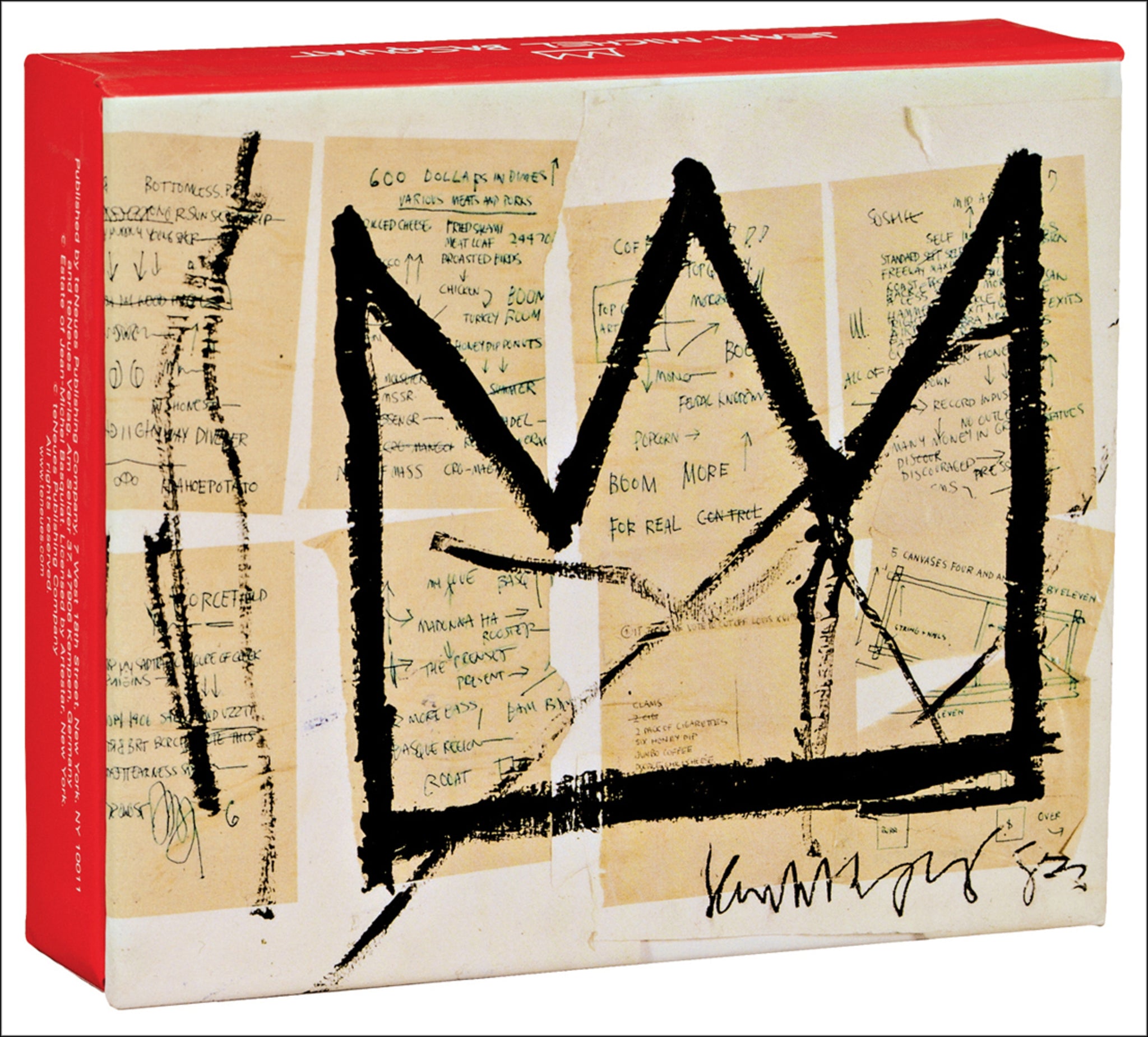teNeues - QuickNotes: Jean-Michel Basquiat Crown Untitled, Notecards with Box, Blank Inside, 20 Full Color Notecards with 20 Classic White Envelopes, Gift Box, Magnetic Closure