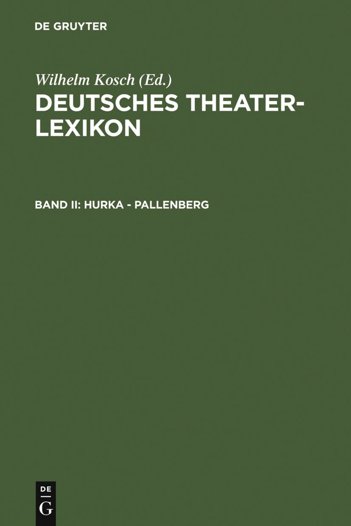 Cover image for Hurka - Pallenberg ISBN 9783907820285
