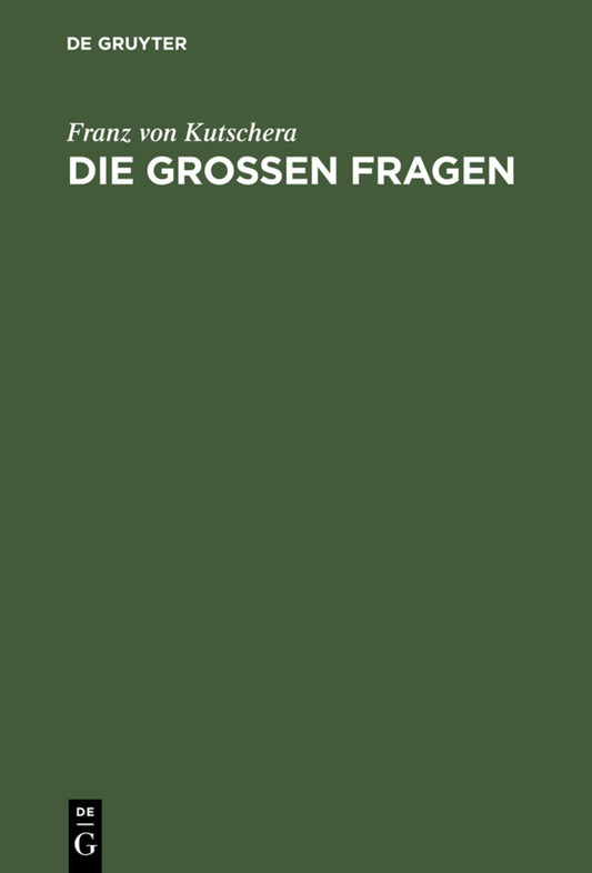 Die großen Fragen