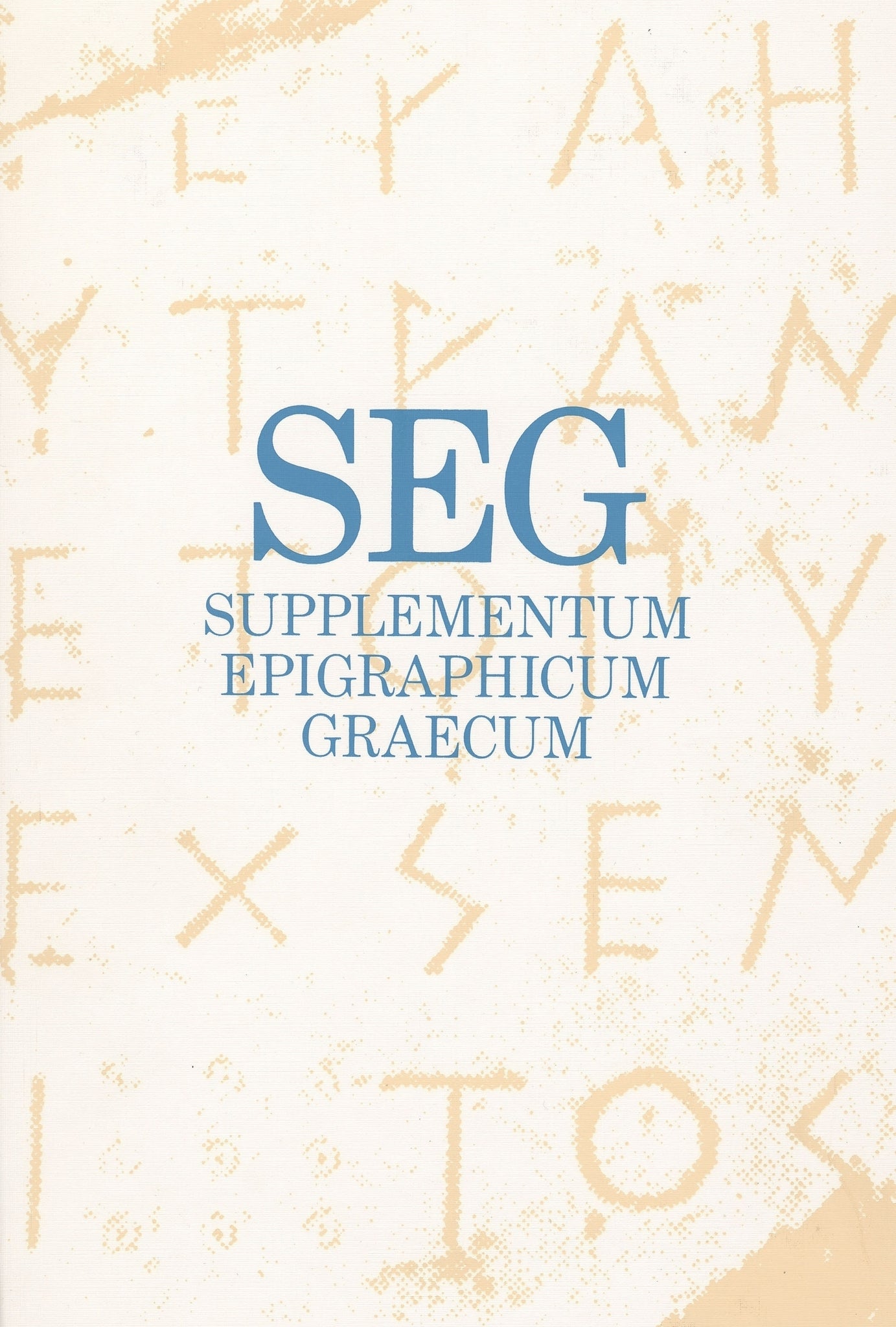 Cover image for Supplementum Epigraphicum Graecum, Volume XL (1990) ISBN 9789050632164