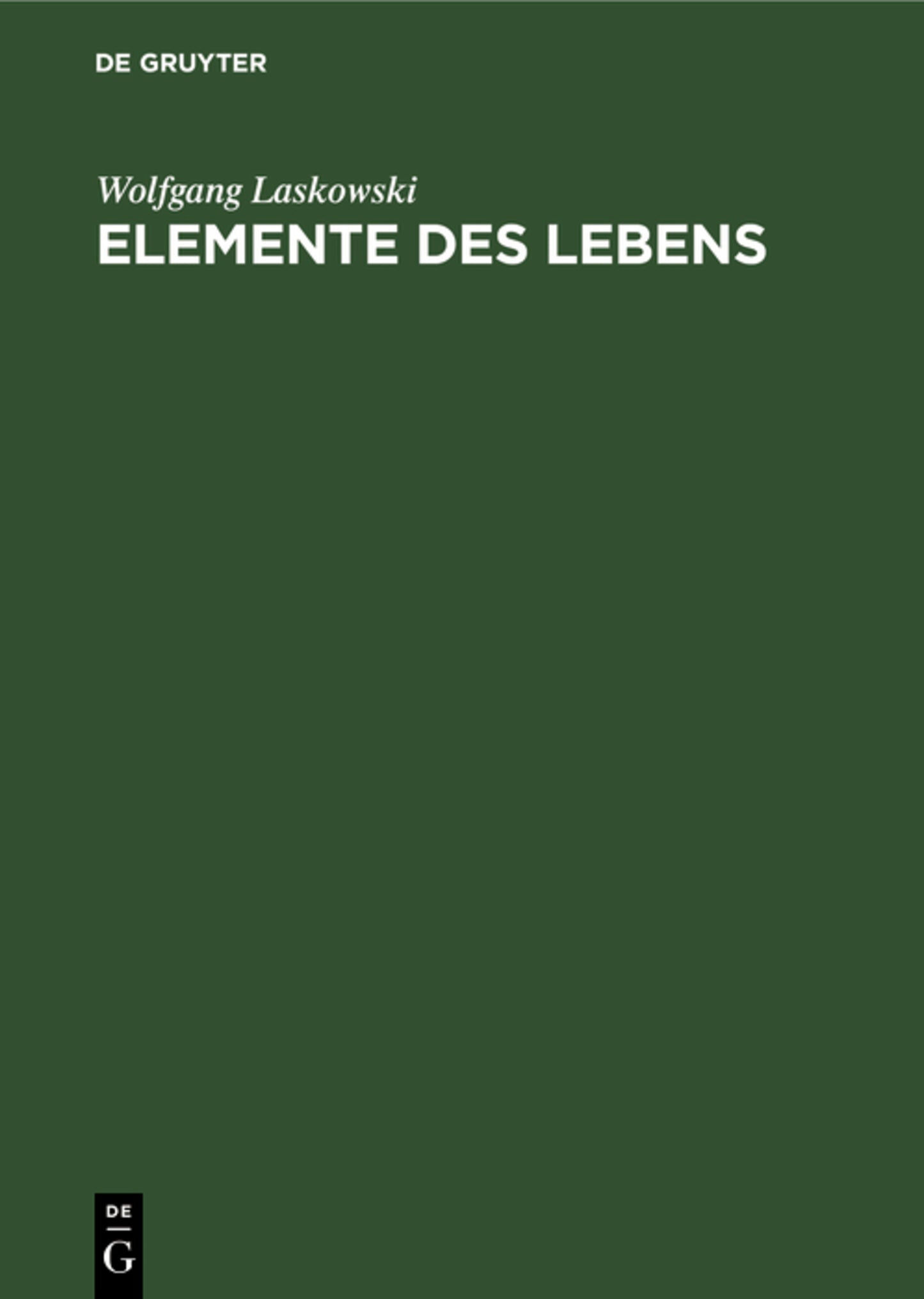 Elemente des Lebens