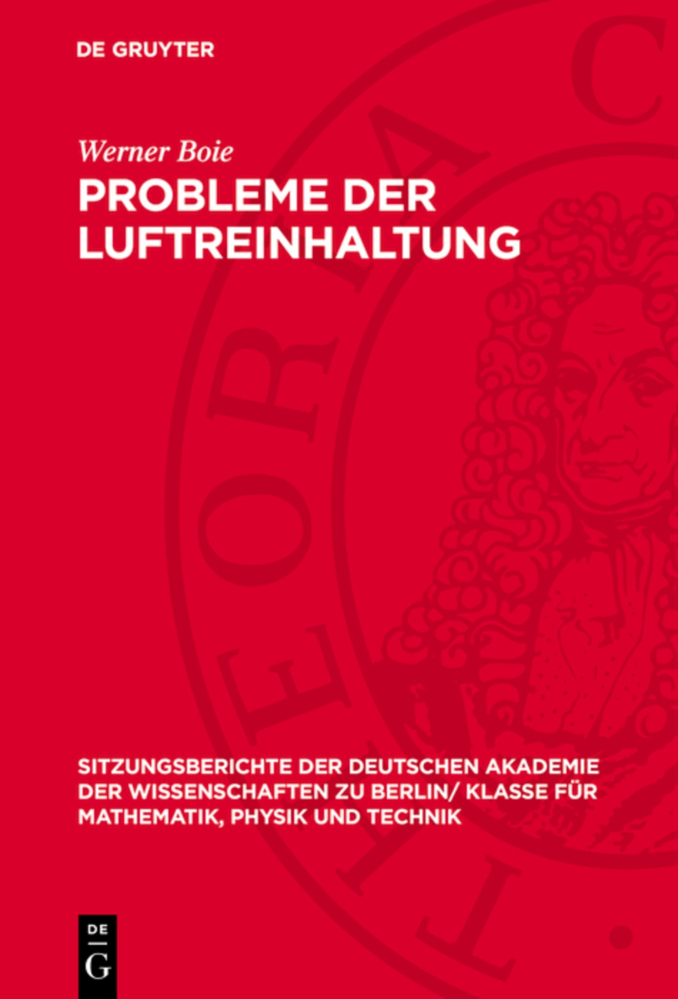 Probleme der Luftreinhaltung