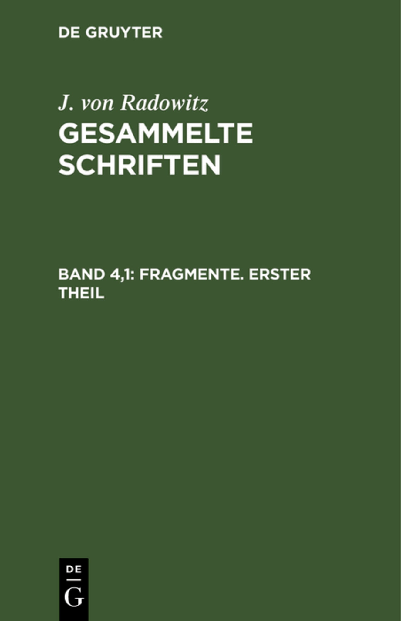 Fragmente, Teil 1