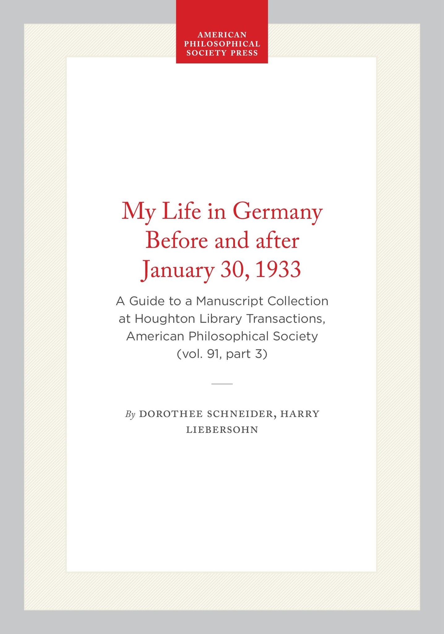 My Life in Germany Before and after January 30, 1933