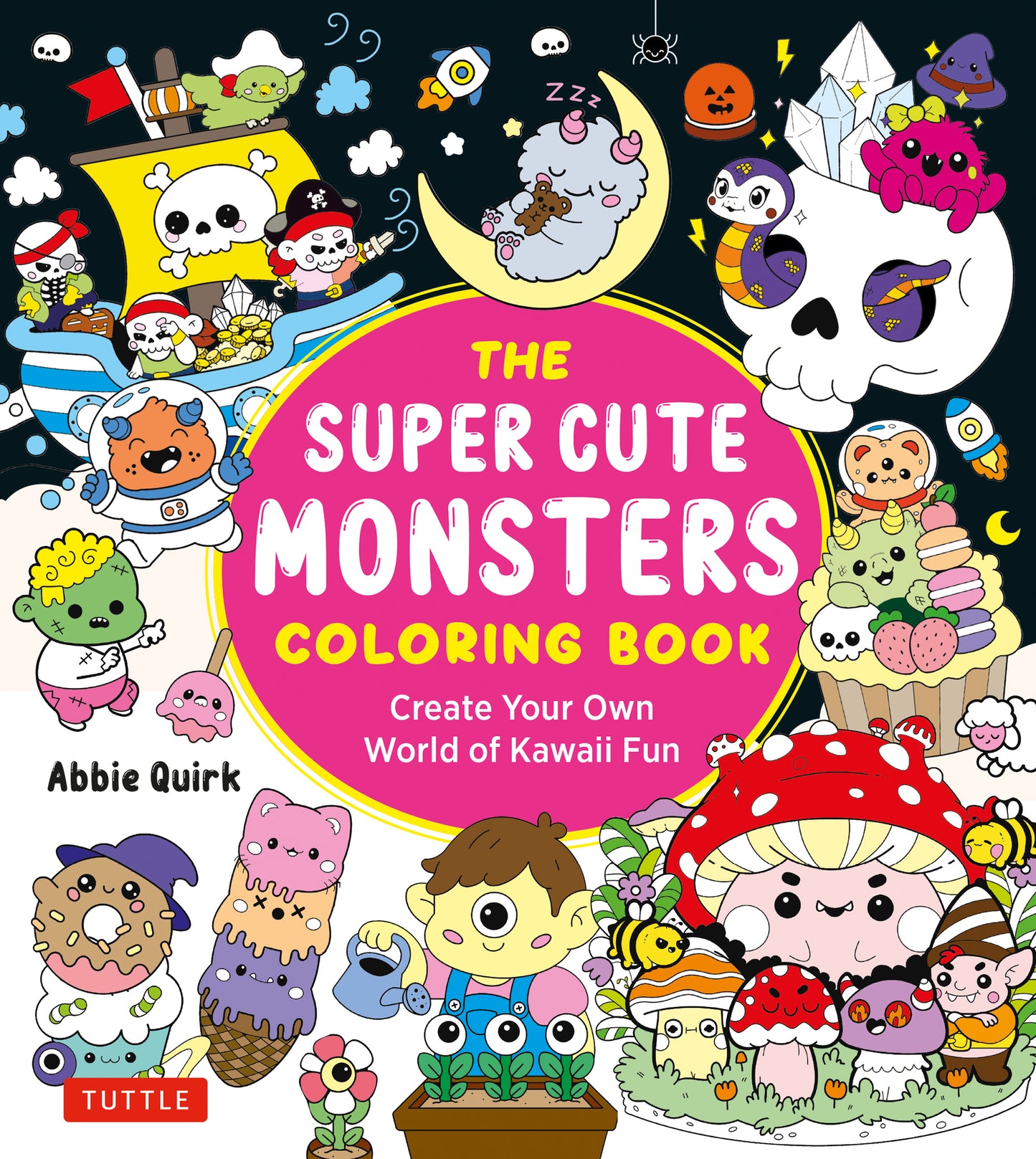 The Super Cute Monsters Coloring Book