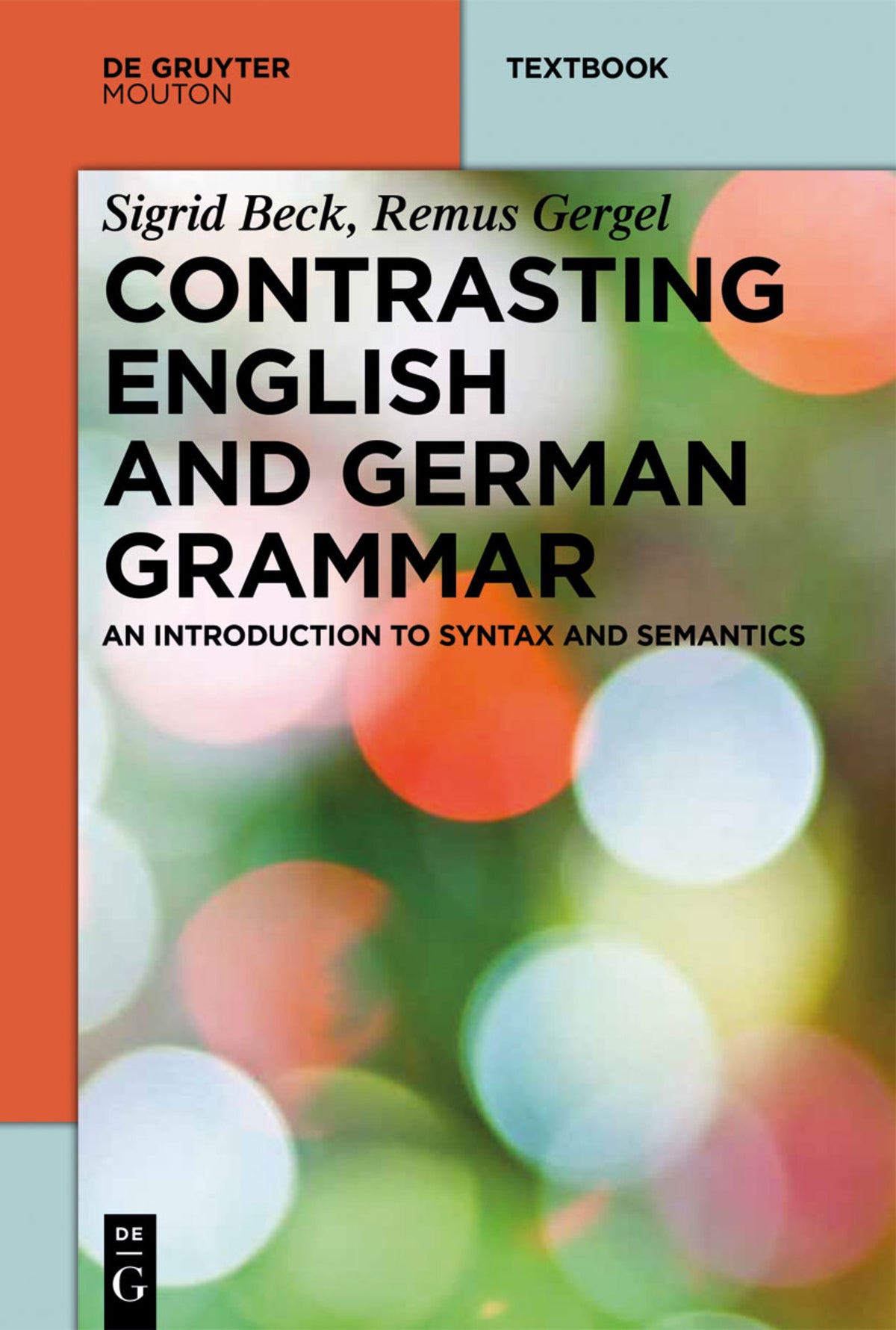 Cover image for Contrasting English and German Grammar ISBN 9783110300055