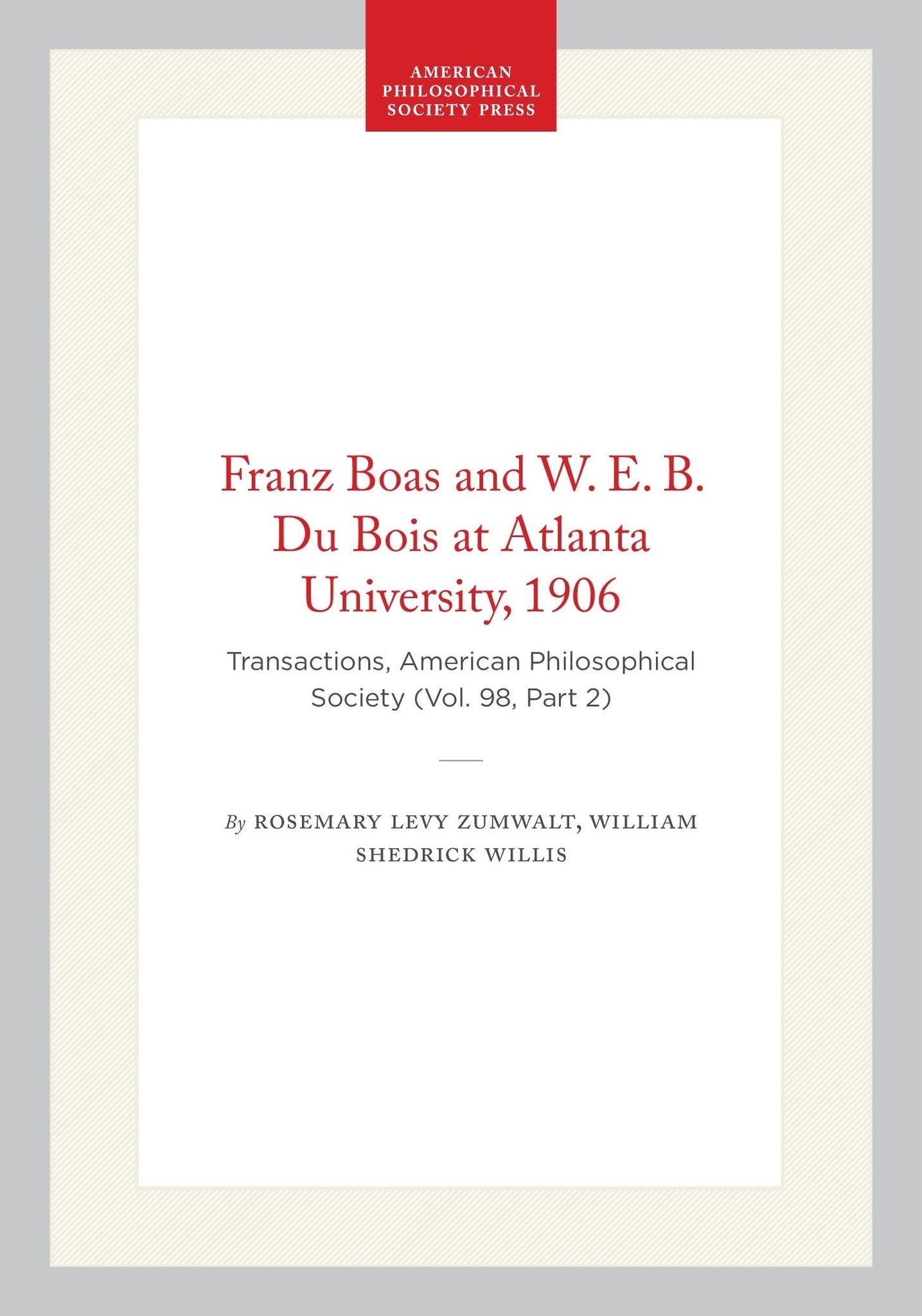 Franz Boas and W. E. B. Du Bois at Atlanta University, 1906