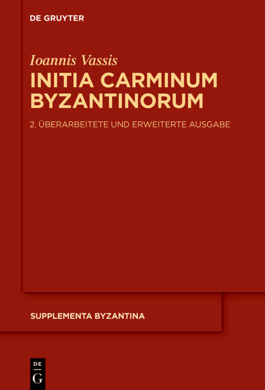 Initia Carminum Byzantinorum