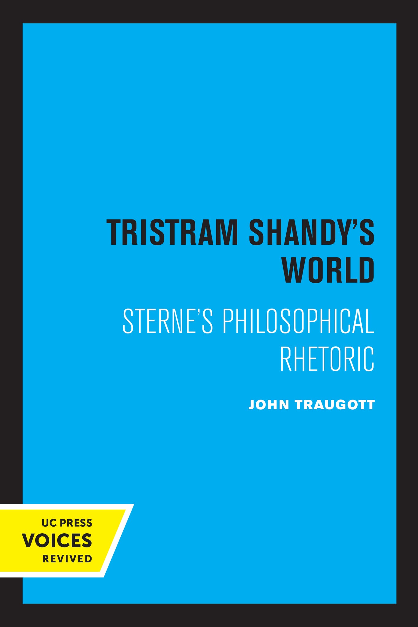 Cover image for Tristram Shandy's World ISBN 9780520345300