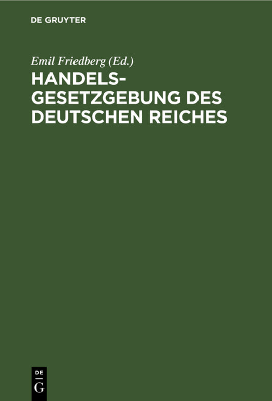 Handelsgesetzgebung des Deutschen Reiches