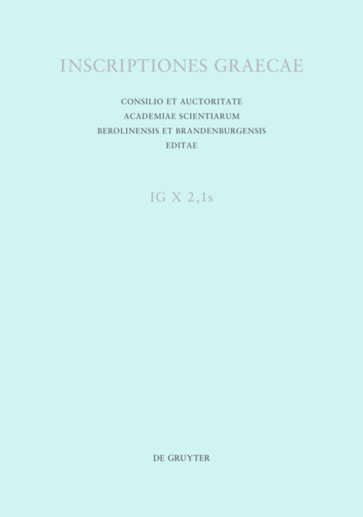 Inscriptiones Thessalonicae et viciniae