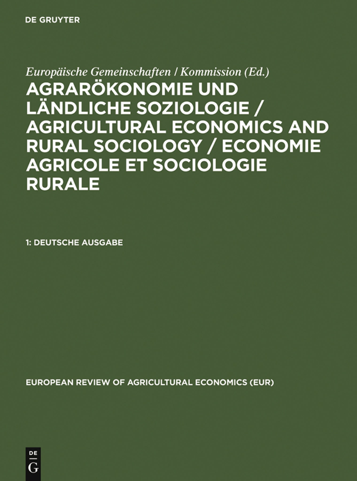 Cover image for Deutsche Ausgabe ISBN 9783598100987