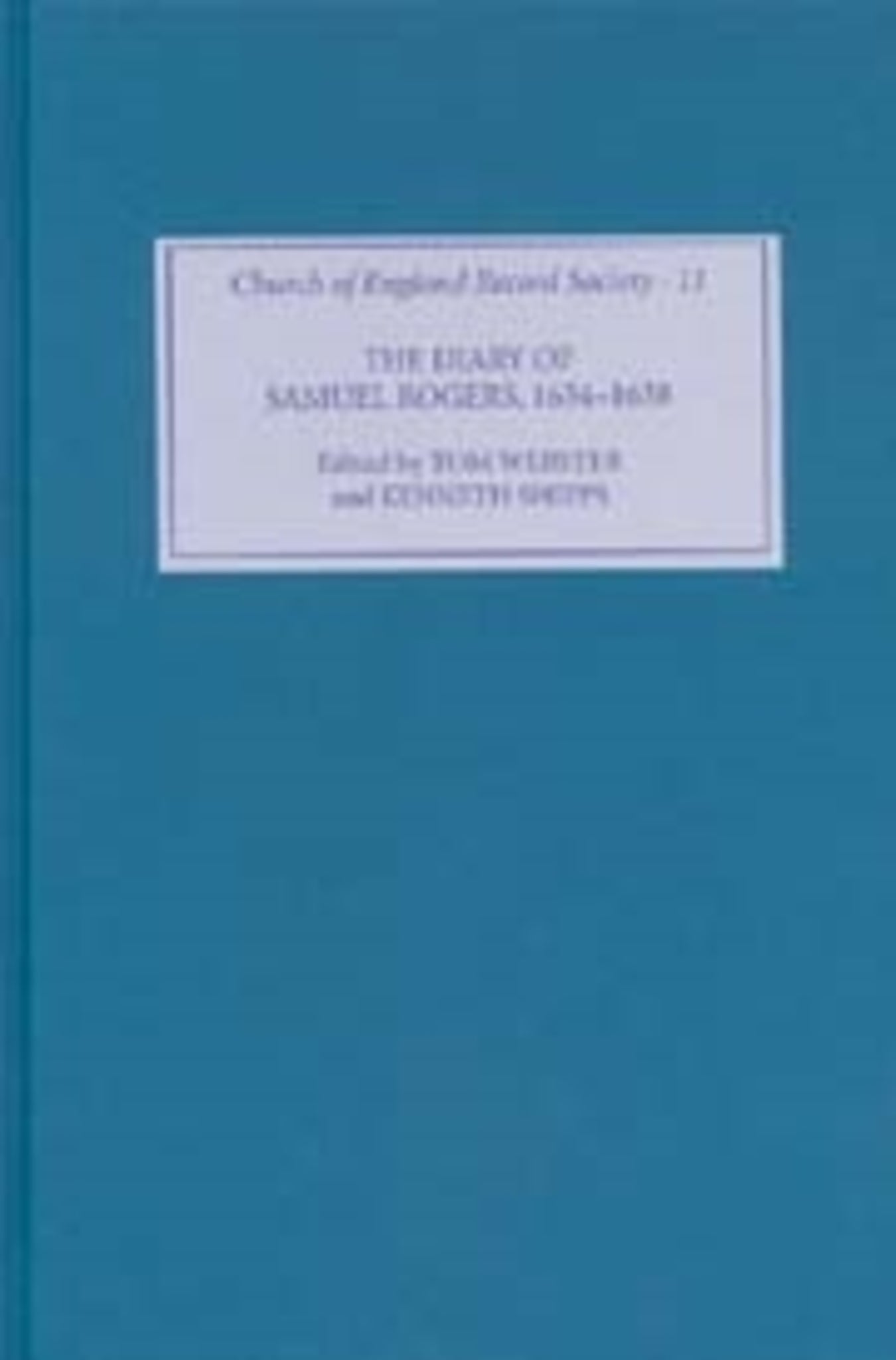 Cover image for The Diary of Samuel Rogers, 1634-1638 ISBN 9781843830436