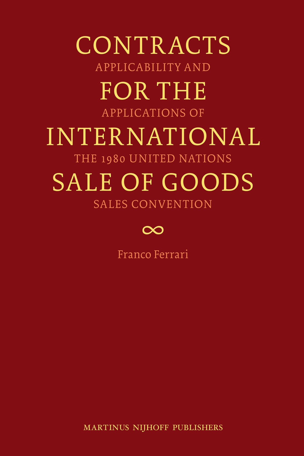 Cover image for Contracts for the International Sale of Goods ISBN 9789004201699