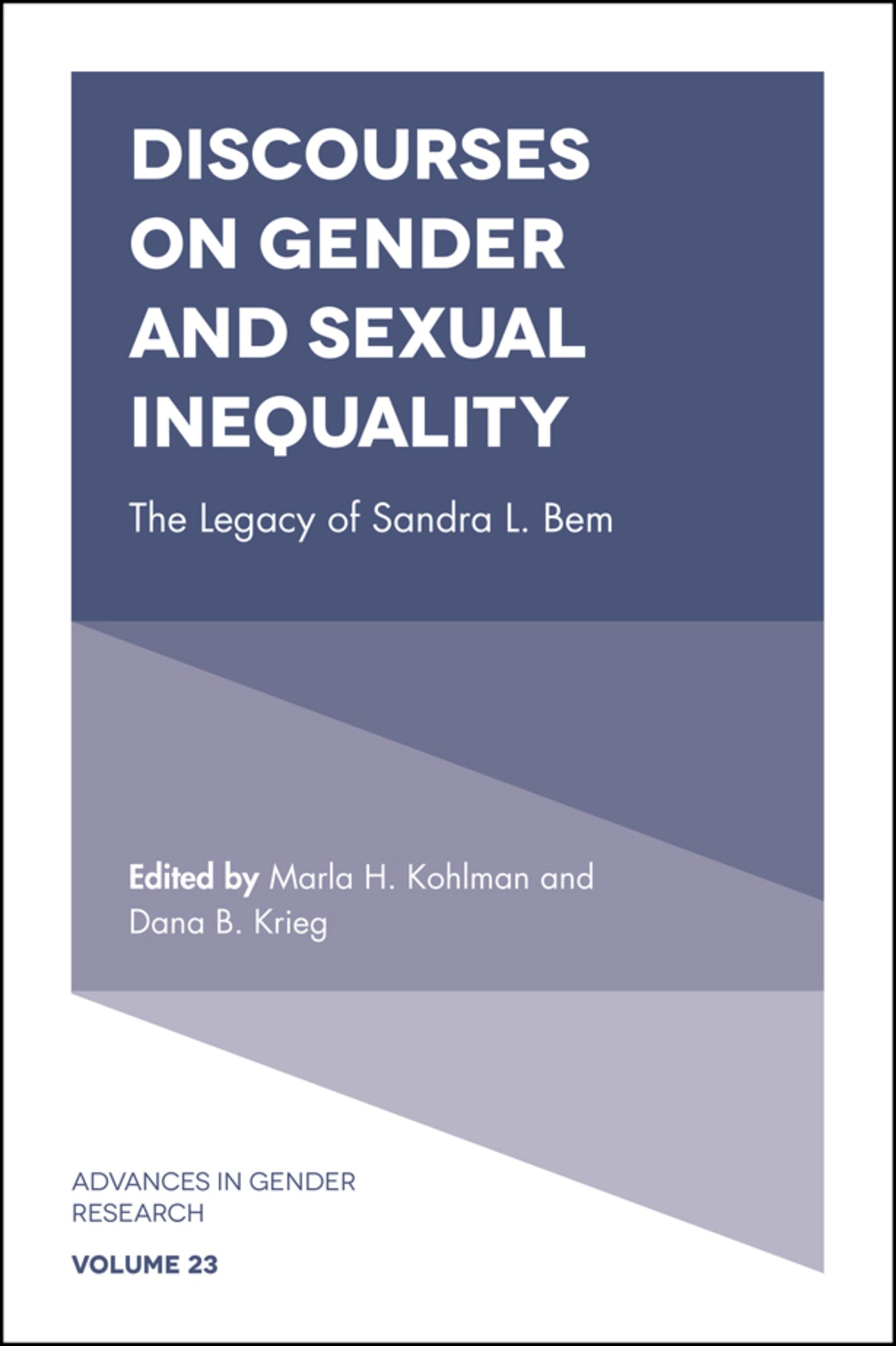 Cover image for Discourses on Gender and Sexual Inequality ISBN 9781787431973