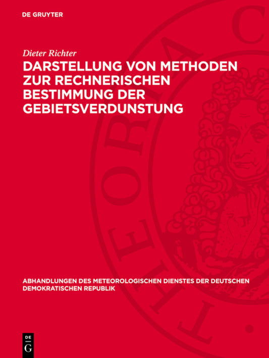 Darstellung von Methoden zur rechnerischen Bestimmung der Gebietsverdunstung