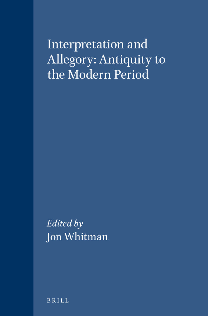 Cover image for Interpretation and Allegory ISBN 9789004110397