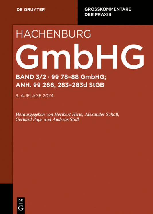 §§ 78-88; Anh. §§ 266, 283-283d StGB
