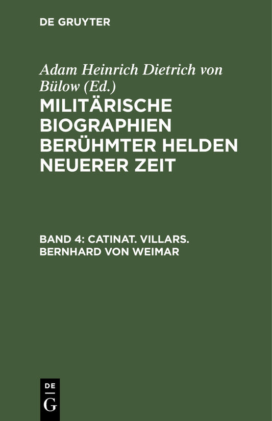 Catinat. Villars. Bernhard von Weimar