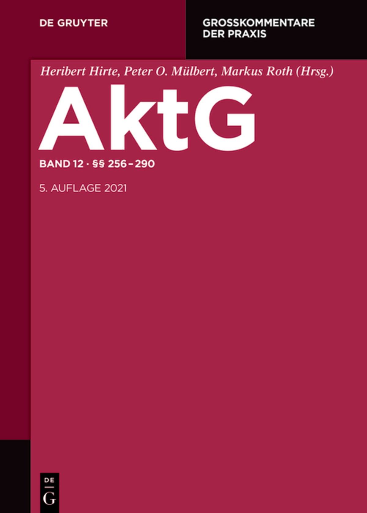 Cover image for §§ 256-290 ISBN 9783110293203