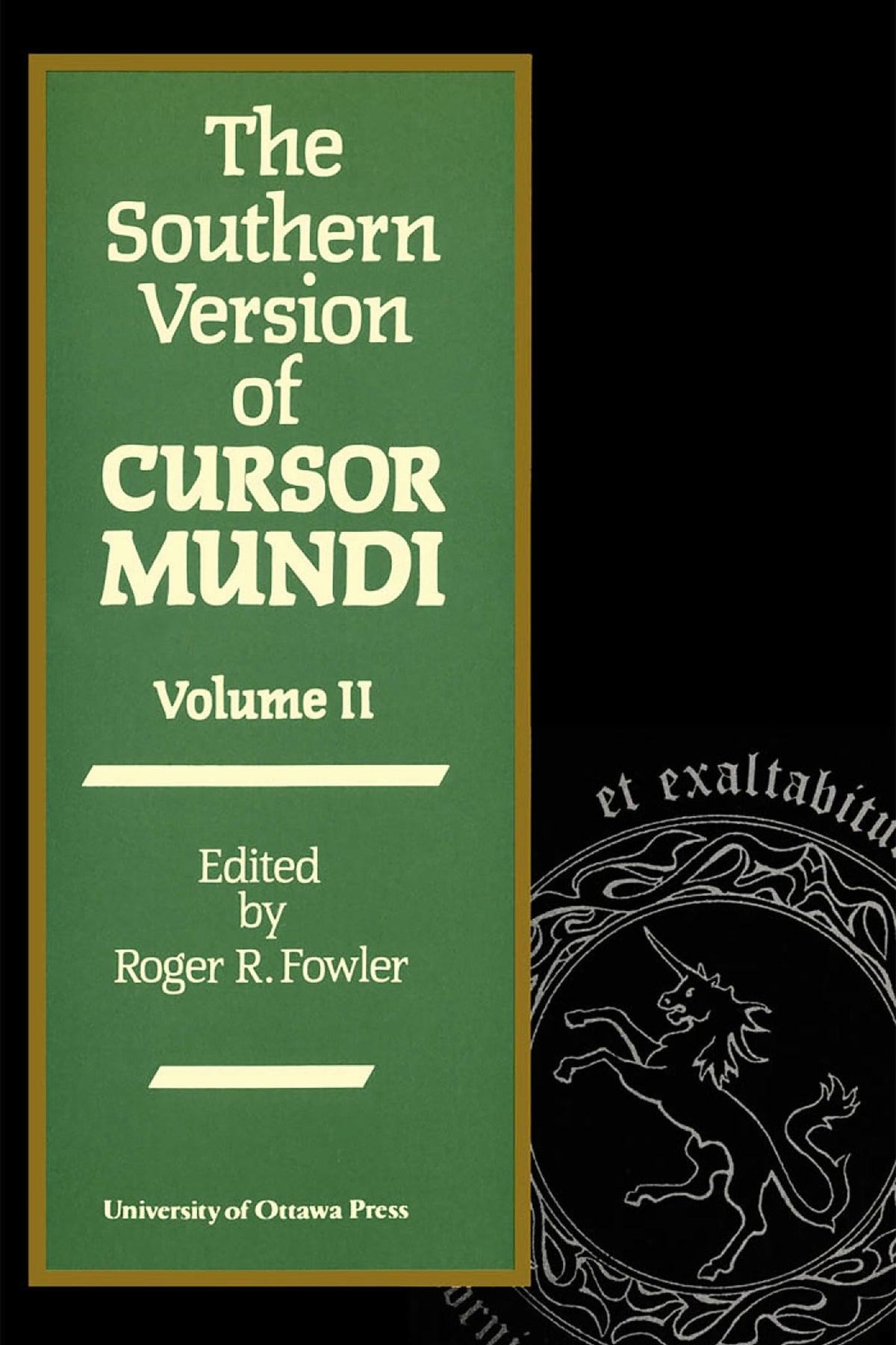 Cover image for The Southern Version of Cursor Mundi, Vol. II ISBN 9780776602066