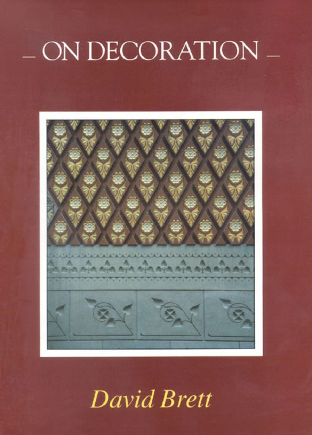 Cover image for On Decoration ISBN 9780718828011