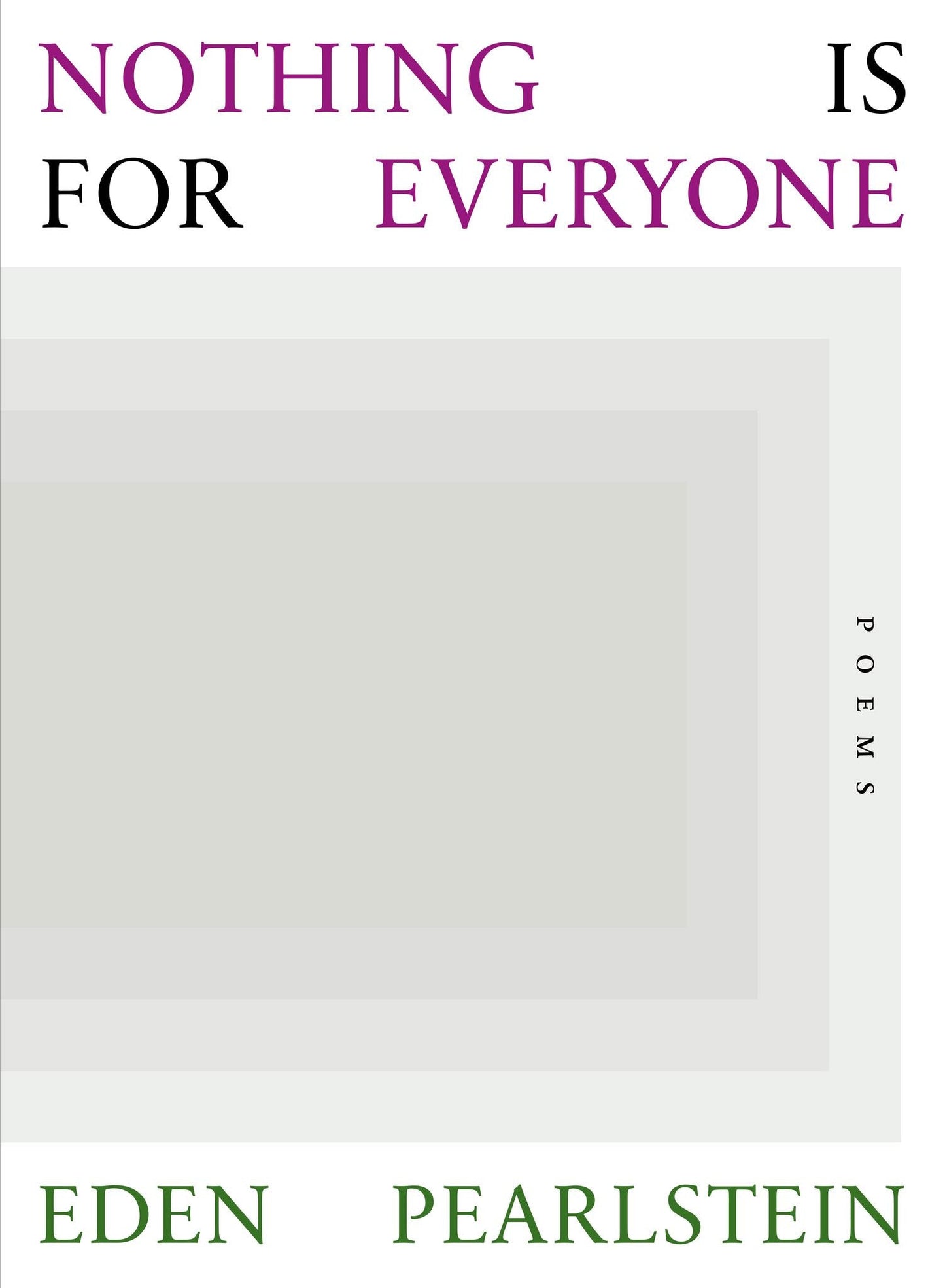 Cover image for Nothing Is for Everyone ISBN 9781959586036