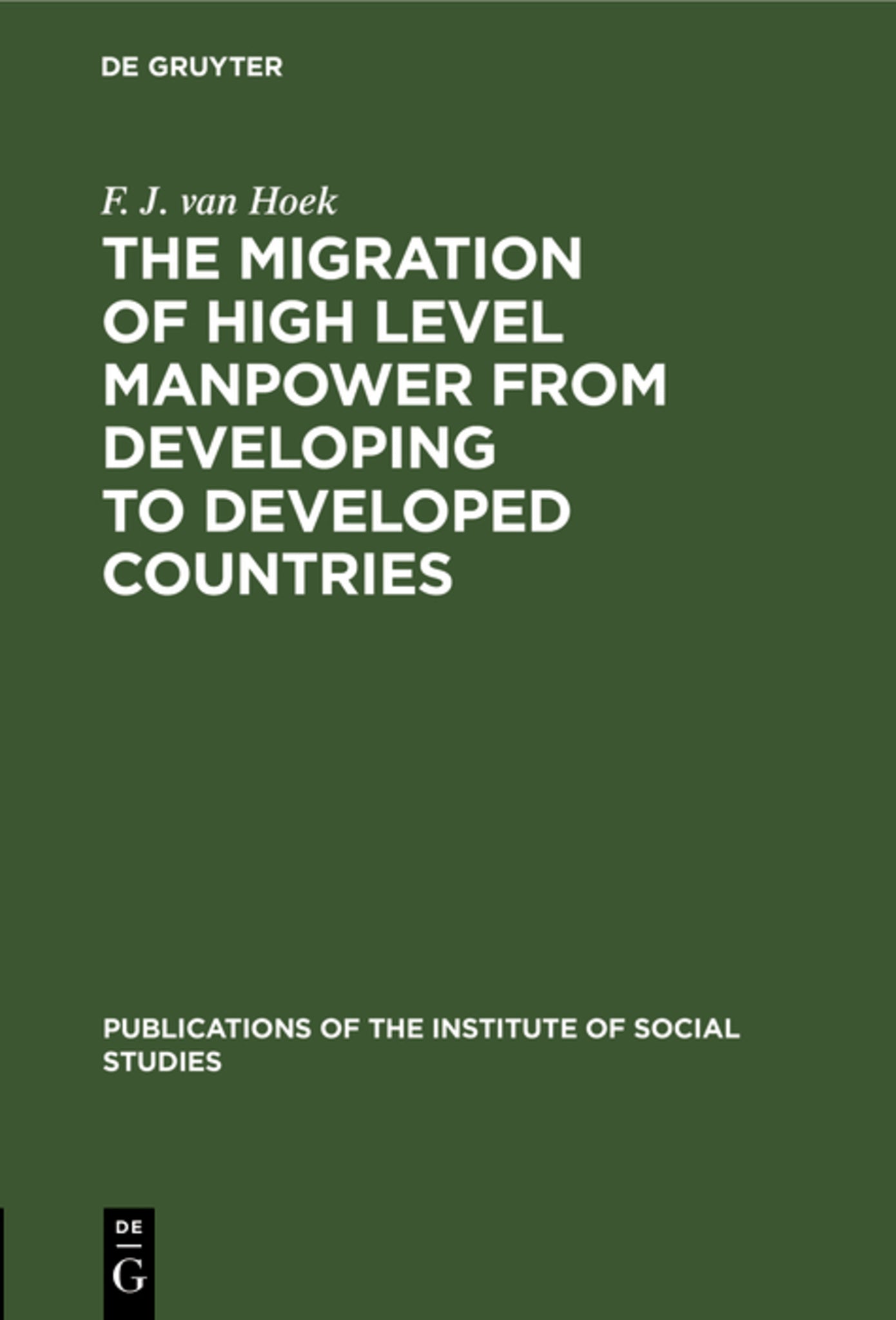 The migration of high level manpower from developing to developed countries