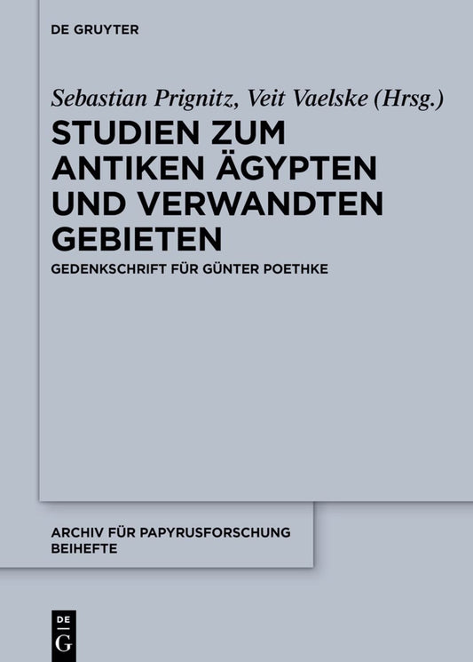 Studien zum antiken Ägypten und verwandten Gebieten