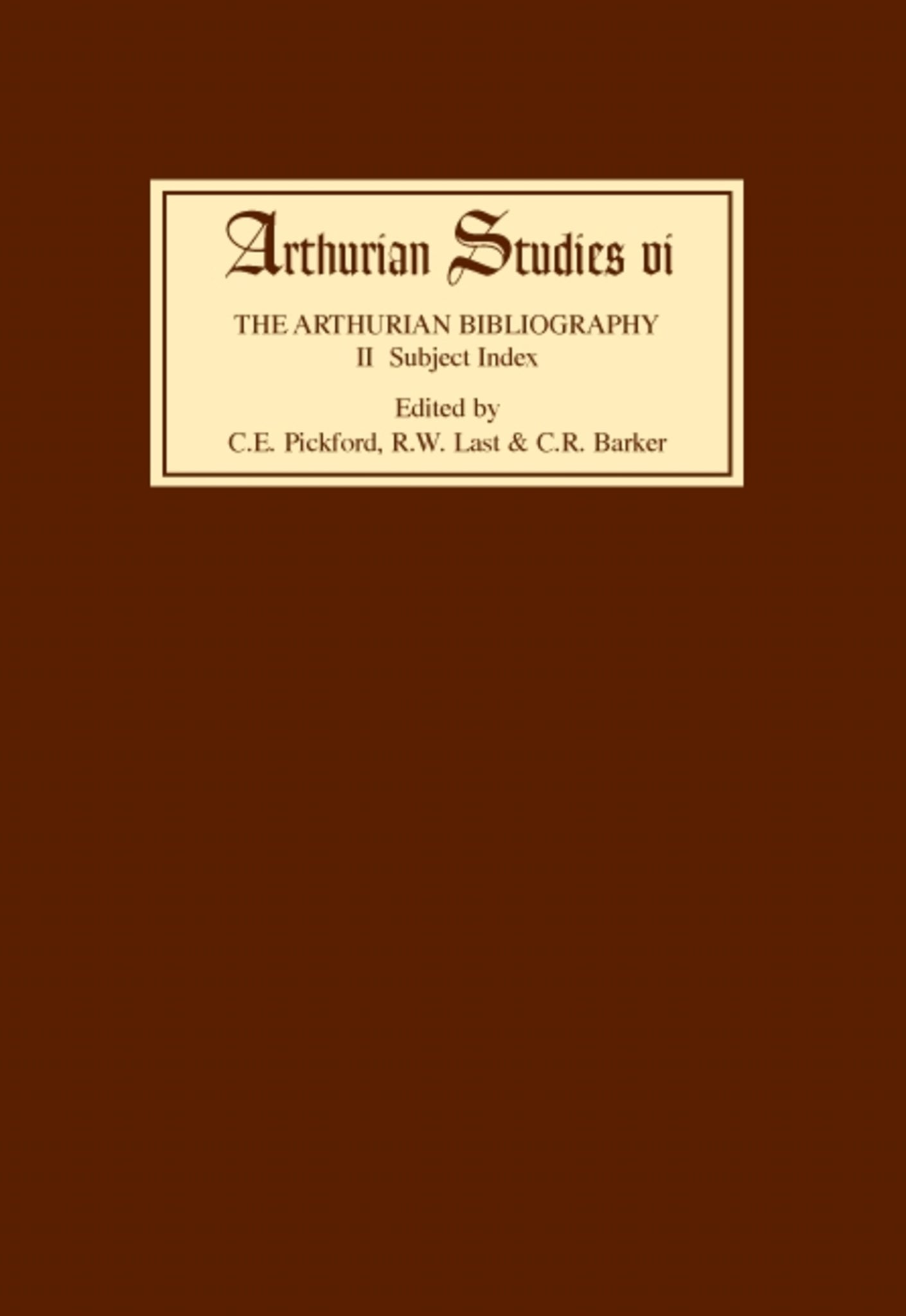 Cover image for Arthurian Bibliography II ISBN 9780859910996
