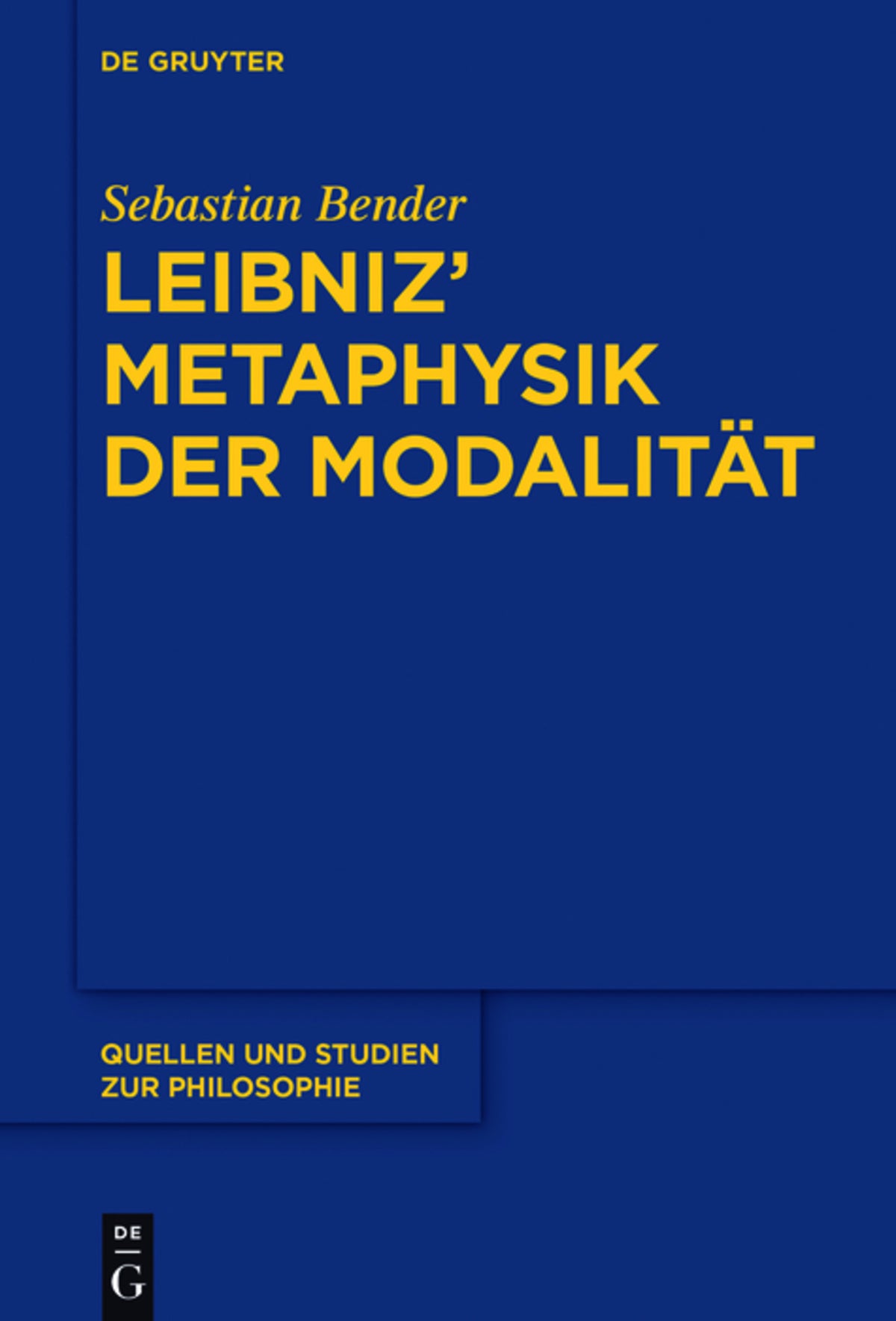 Cover image for Leibniz’ Metaphysik der Modalität ISBN 9783110453416