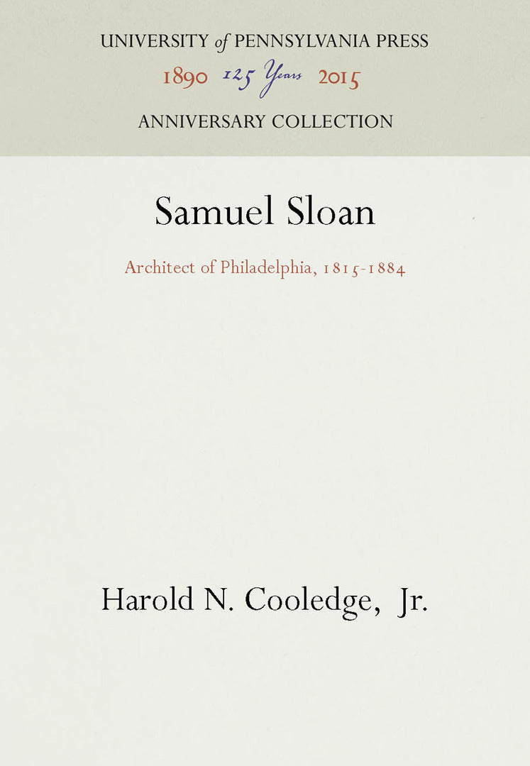 Cover image for Samuel Sloan ISBN 9780812280036