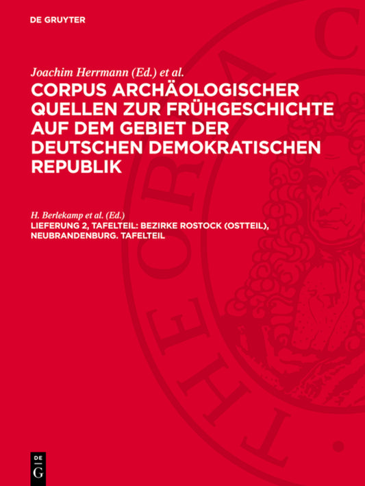Bezirke Rostock (Ostteil), Neubrandenburg. Tafelteil