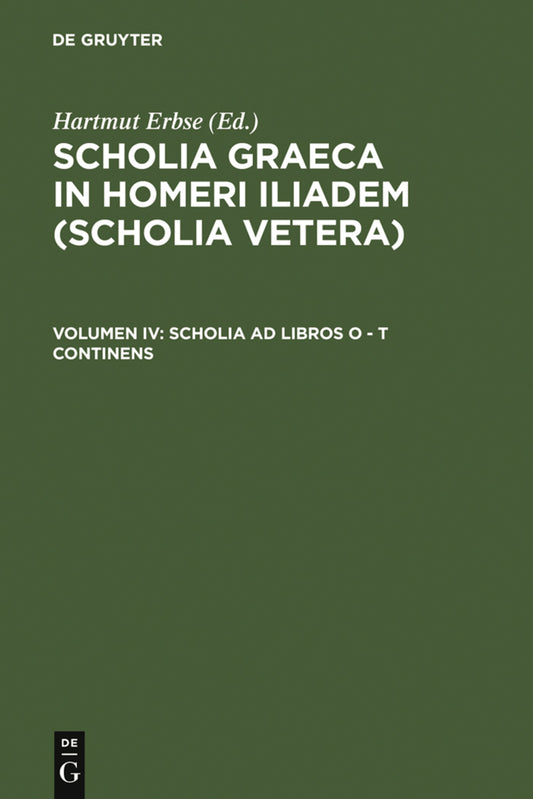 Scholia ad libros O – T continens